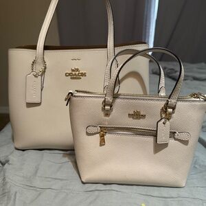 Coach Mini Gallery & Coach Avenue Tote - chalk (2)